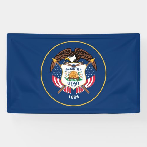 State Flag of Utah Banner