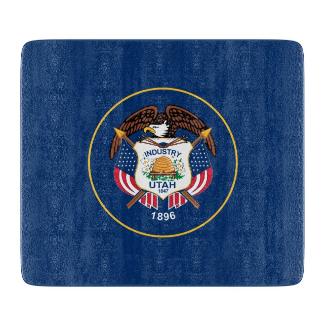 State Flag of Utah Cutting Board (Front)