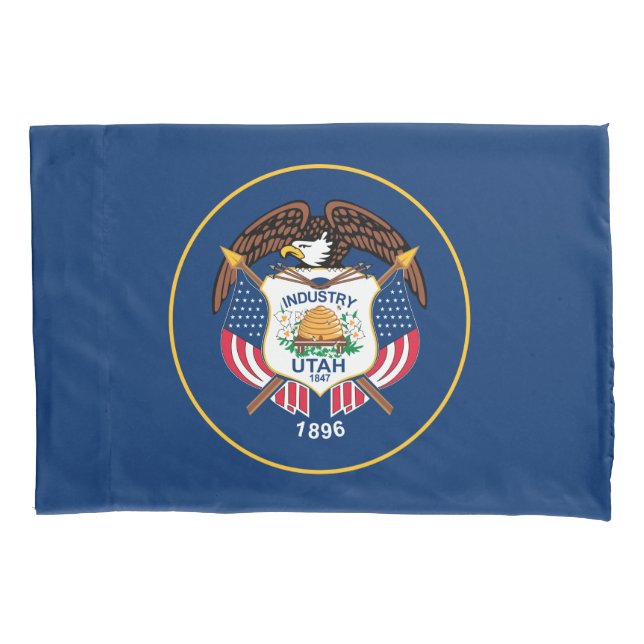 State Flag of Utah Pillow Case (Front)