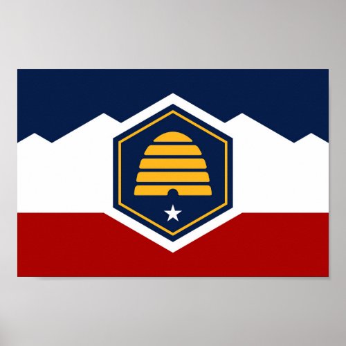 State flag of Utah Poster