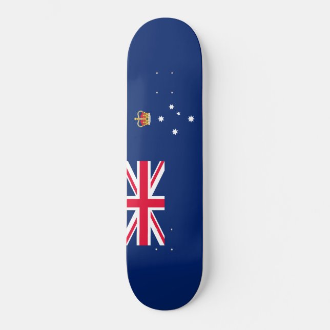 State Flag of Victoria (Australia) Skateboard (Front)