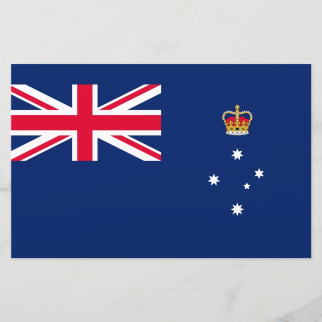 State Flag of Victoria (Australia) Stationery (Front)