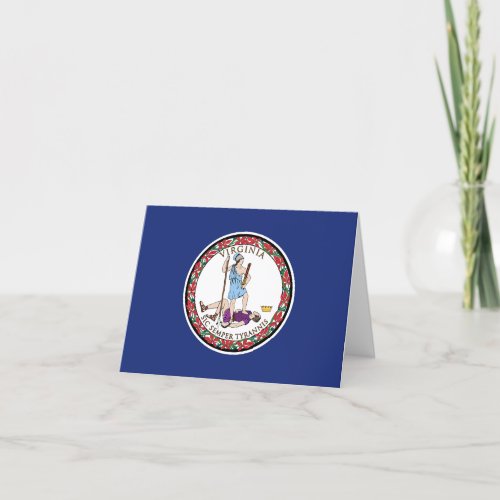 State flag of Virginia Card