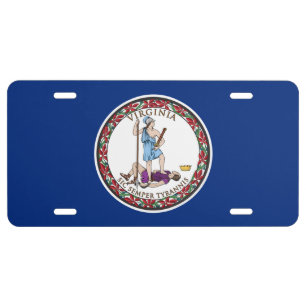 State Flag of Virginia License Plate