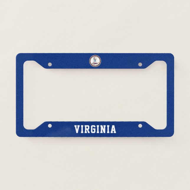 State Flag of Virginia License Plate Frame (Front)