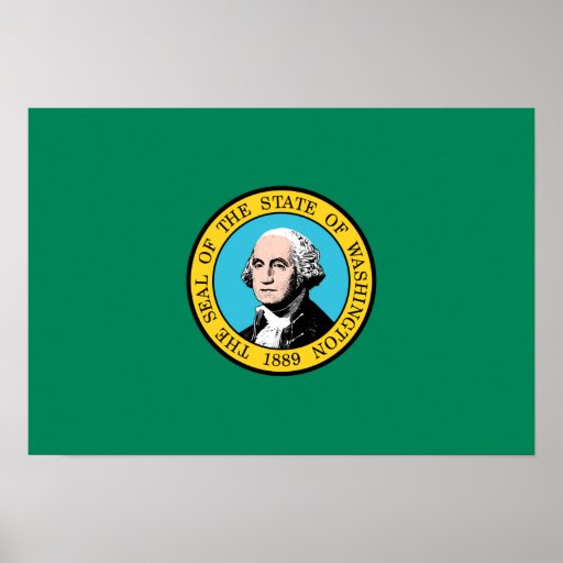 State flag of Washington Posters