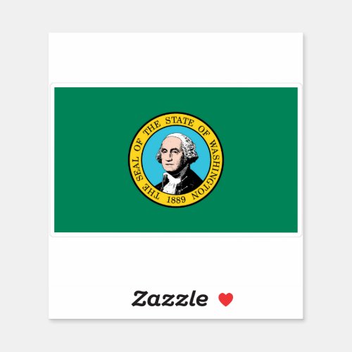 State flag of Washington Sticker