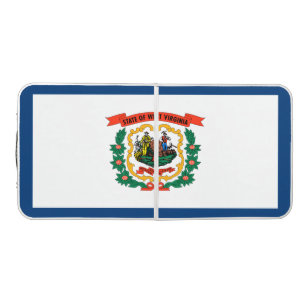 State Flag of West Virginia Beer Pong Table