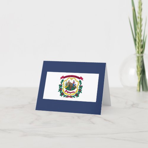 State flag of West Virginia Card