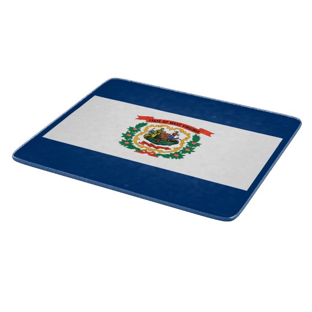 State Flag of West Virginia Cutting Board (Corner)