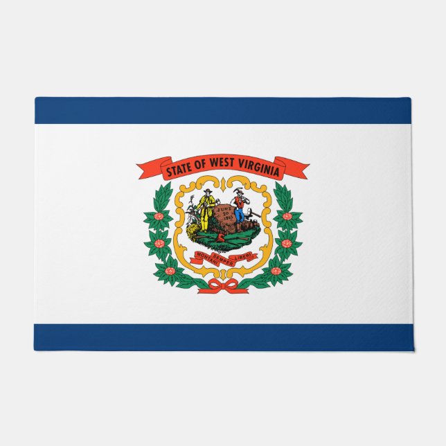 State Flag of West Virginia Doormat (Front)