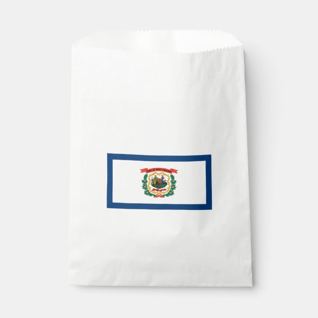 State Flag of West Virginia Favor Bag (Front)