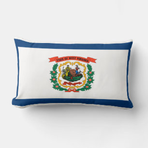 State Flag of West Virginia Lumbar Pillow