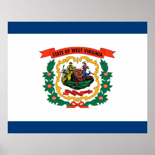 State Flag of West Virginia Poster