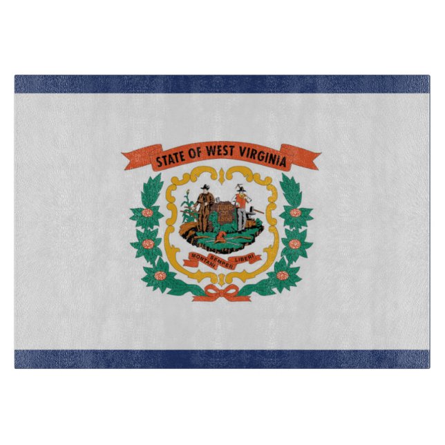 State Flag of West Virginia, USA Cutting Board (Front)