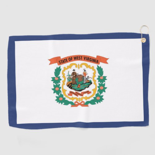 State Flag of West Virginia USA Golf Towel