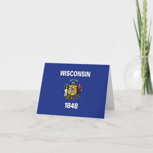 State flag of Wisconsin Card