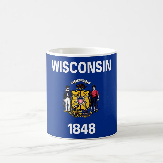 State Flag of Wisconsin Coffee Mug (Center)