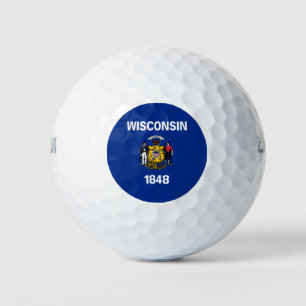 State Flag of Wisconsin Golf Balls