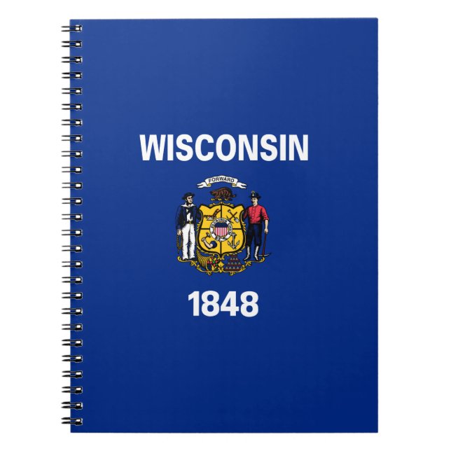 State Flag of Wisconsin Notebook (Front)