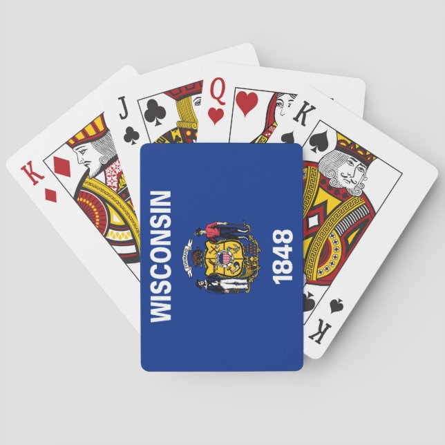 State Flag of Wisconsin Poker Cards (Back)