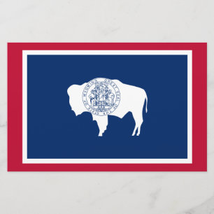 State Flag of Wyoming Stationery