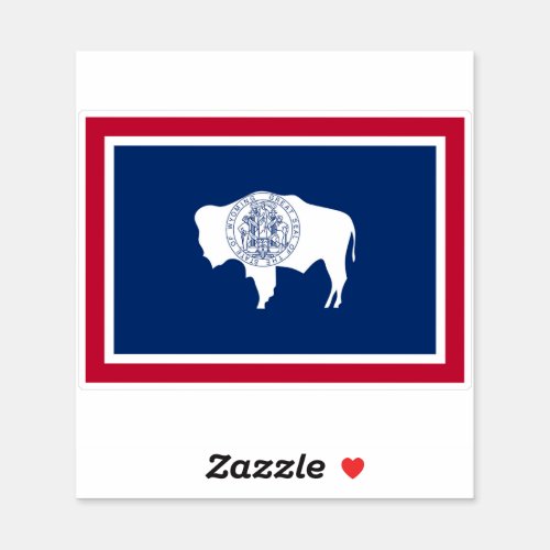 State flag of Wyoming Sticker