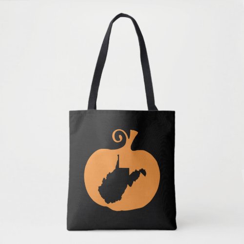 State Halloween West Virginia Tote Bag