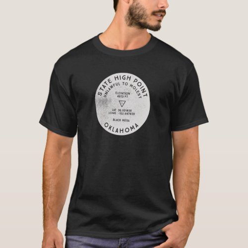 State High Point Oklahoma Black Mesa Hike T_Shirt