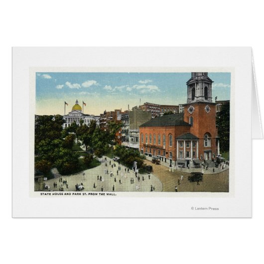 State House and Park Street View from the Mall (Front Horizontal)