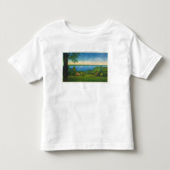 State Hwy Scenic View of Owasco Lake Toddler T-shirt (Front)