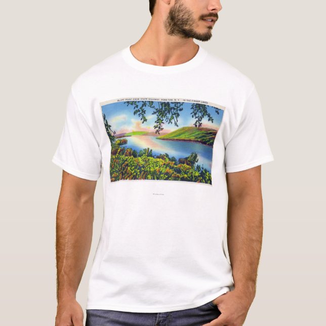 State Hwy View of Bluff Point T-Shirt (Front)