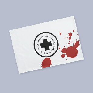 State Institution Criminally Insane Patient Pillow Case