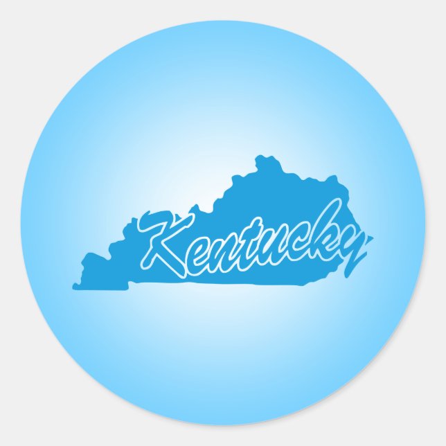 State Kentucky Classic Round Sticker (Front)