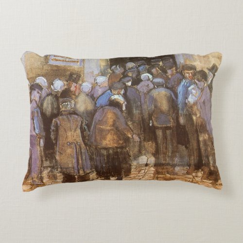 State Lottery Office Poor Money Vincent van Gogh Accent Pillow