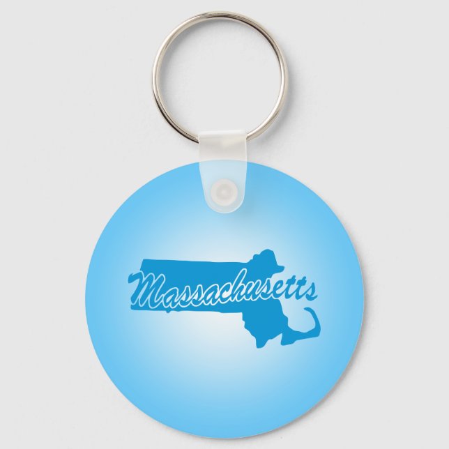 State Massachusetts Keychain (Front)