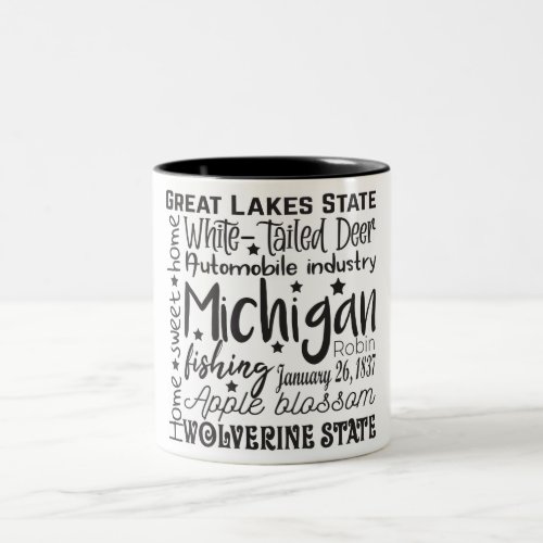 StateMichigan Two_Tone Coffee Mug