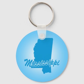 State Mississippi Keychain by trendyteeshirts at Zazzle