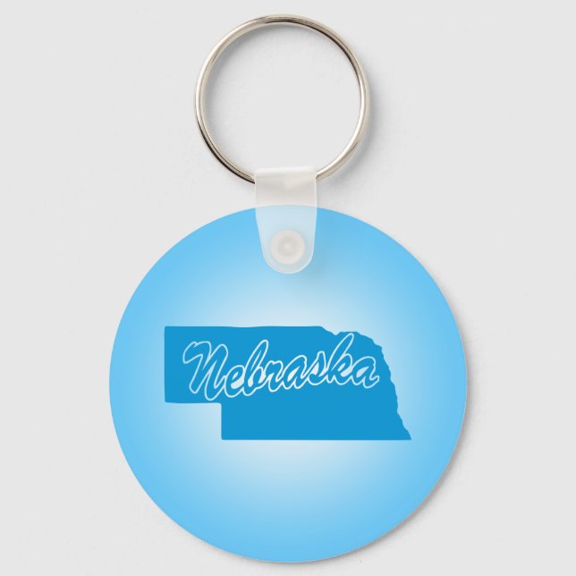 State Nebraska Keychain (Front)