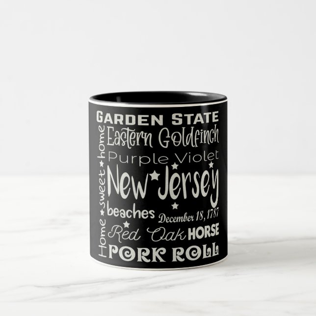 State/New Jersey Two-Tone Coffee Mug (Center)