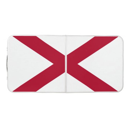 State of Alabama Flag Beer Pong Table