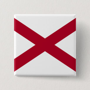 State of Alabama Flag Button