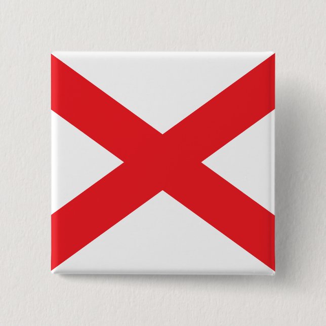 State of Alabama flag Button (Front)