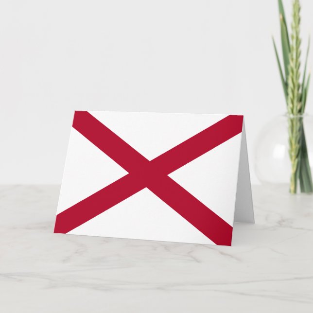 State of Alabama Flag Card (Front)