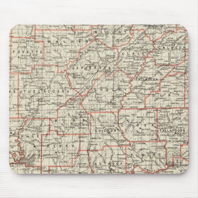 State of Alabama Mouse Pad (Front)