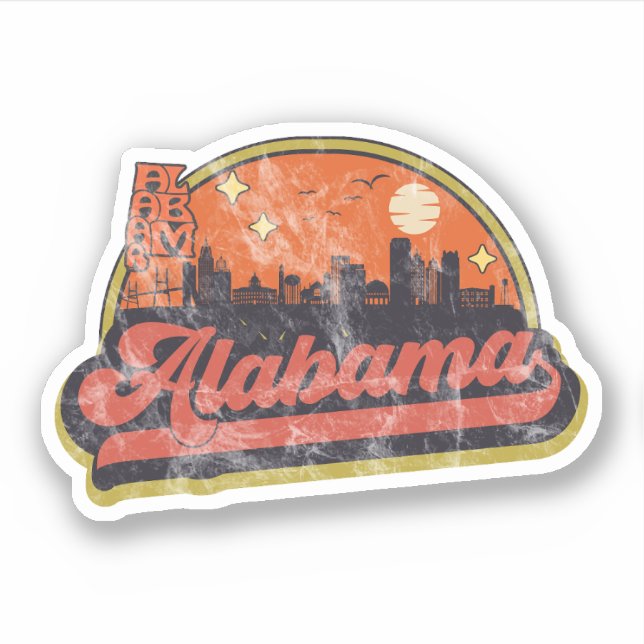 State of Alabama  Sticker (Front)