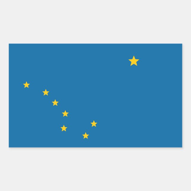 State of Alaska flag Rectangular Sticker (Front)