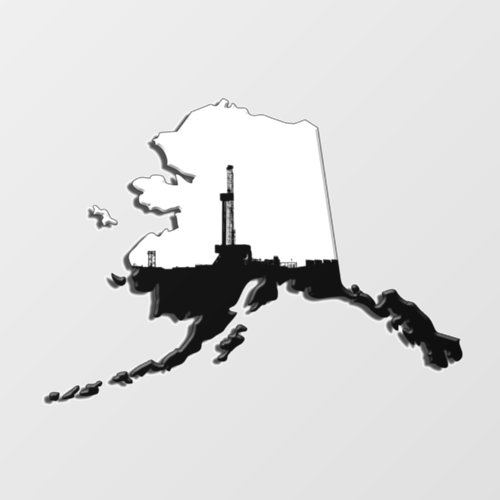 State of Alaska Oil Drilling Rig Floor Decals