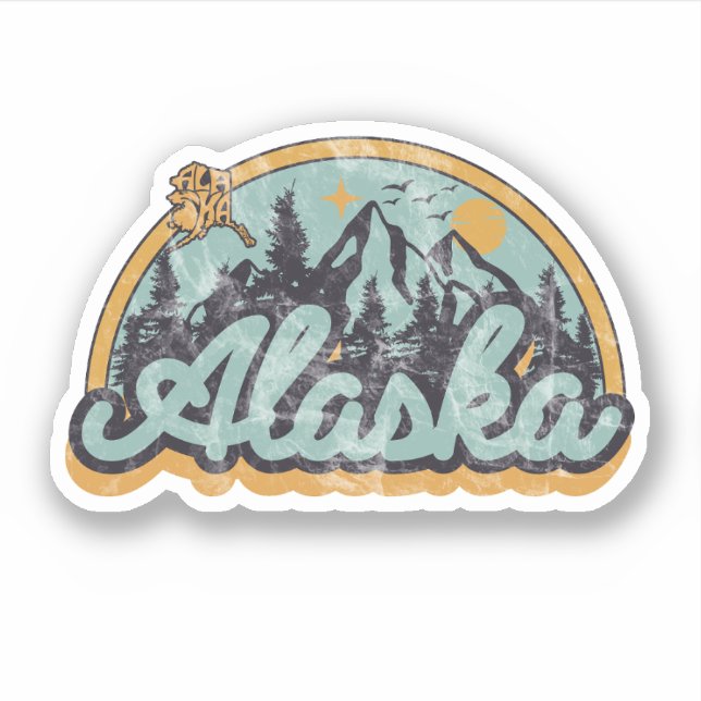 State of Alaska Sticker (Front)