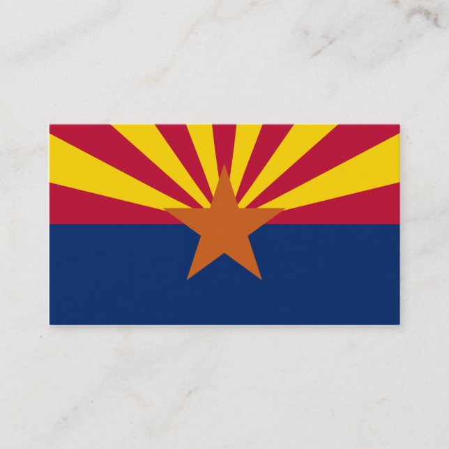  State of Arizona Flag Business Card (Front)